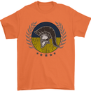 Ukraine Bodybuilding Flag Gym Training Spartan Mens T-Shirt 100% Cotton Orange
