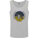 Ukraine Bodybuilding Flag Gym Training Spartan Mens Vest Tank Top Sports Grey