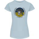 Ukraine Bodybuilding Flag Gym Training Spartan Womens Petite Cut T-Shirt Light Blue