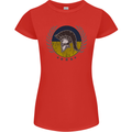 Ukraine Bodybuilding Flag Gym Training Spartan Womens Petite Cut T-Shirt Red