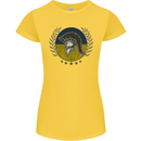 Ukraine Bodybuilding Flag Gym Training Spartan Womens Petite Cut T-Shirt Yellow