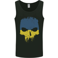 Ukraine Skull Gym Bodybuilding Biker Mens Vest Tank Top Black