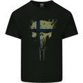 Ukraine Skull Gym Training Bodybuilding Kids T-Shirt Childrens Black
