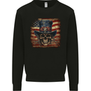 Uncle Sam Skull With USA Flag Fantasy America Mens Sweatshirt Jumper Black