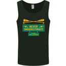 Underestimate Guy & Paddle Funny Kayaking Kayak Mens Vest Tank Top Black
