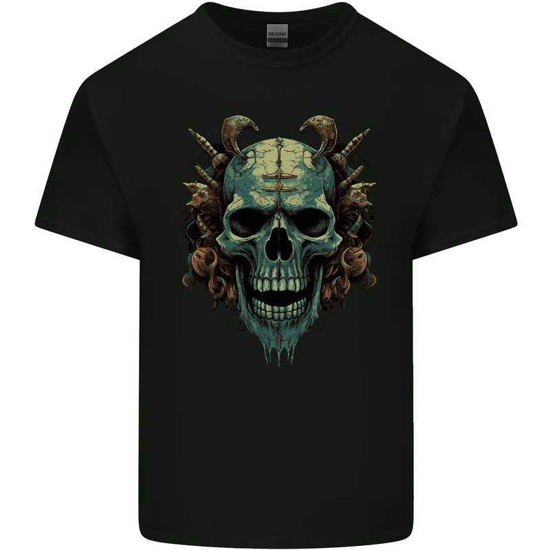 Underworld Devil Skull Demon Satan Kids T-Shirt Childrens Black