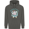 Unicorn Birthday Princess 4th 5th 6th 7th 8th Childrens Kids Hoodie Storm Grey