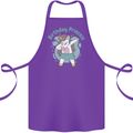 Unicorn Birthday Princess 4th 5th 6th 7th 8th Cotton Apron 100% Organic Purple