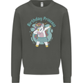 Unicorn Birthday Princess 4th 5th 6th 7th 8th Kids Sweatshirt Jumper Storm Grey
