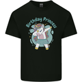 Unicorn Birthday Princess 4th 5th 6th 7th 8th Kids T-Shirt Childrens Black