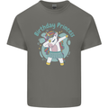 Unicorn Birthday Princess 4th 5th 6th 7th 8th Mens Cotton T-Shirt Tee Top Charcoal