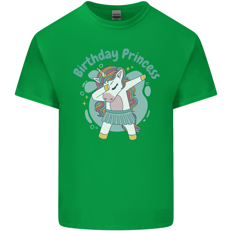 Unicorn Birthday Princess 4th 5th 6th 7th 8th Mens Cotton T-Shirt Tee Top Irish Green