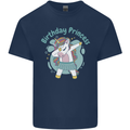 Unicorn Birthday Princess 4th 5th 6th 7th 8th Mens Cotton T-Shirt Tee Top Navy Blue