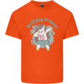 Unicorn Birthday Princess 4th 5th 6th 7th 8th Mens Cotton T-Shirt Tee Top Orange
