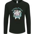 Unicorn Birthday Princess 4th 5th 6th 7th 8th Mens Long Sleeve T-Shirt Black