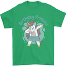 Unicorn Birthday Princess 4th 5th 6th 7th 8th Mens T-Shirt 100% Cotton Irish Green