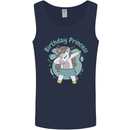 Unicorn Birthday Princess 4th 5th 6th 7th 8th Mens Vest Tank Top Navy Blue