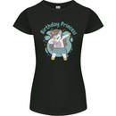 Unicorn Birthday Princess 4th 5th 6th 7th 8th Womens Petite Cut T-Shirt Black