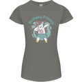Unicorn Birthday Princess 4th 5th 6th 7th 8th Womens Petite Cut T-Shirt Charcoal
