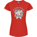 Unicorn Birthday Princess 4th 5th 6th 7th 8th Womens Petite Cut T-Shirt Red