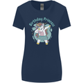 Unicorn Birthday Princess 4th 5th 6th 7th 8th Womens Wider Cut T-Shirt Navy Blue