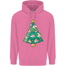 Unicorn Christmas Tree Xmas Mens 80% Cotton Hoodie Azelea