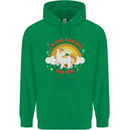 Unicorn Im Too Magical For You Childrens Kids Hoodie Irish Green