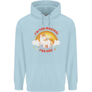 Unicorn Im Too Magical For You Childrens Kids Hoodie Light Blue