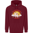 Unicorn Im Too Magical For You Childrens Kids Hoodie Maroon