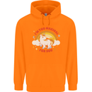 Unicorn Im Too Magical For You Childrens Kids Hoodie Orange