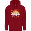 Unicorn Im Too Magical For You Childrens Kids Hoodie Red