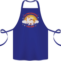 Unicorn Im Too Magical For You Cotton Apron 100% Organic Royal Blue