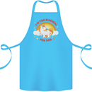 Unicorn Im Too Magical For You Cotton Apron 100% Organic Turquoise