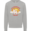 Unicorn Im Too Magical For You Kids Sweatshirt Jumper Sports Grey