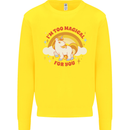 Unicorn Im Too Magical For You Kids Sweatshirt Jumper Yellow
