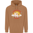 Unicorn Im Too Magical For You Mens 80% Cotton Hoodie Caramel Latte