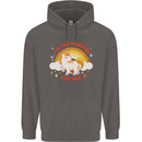 Unicorn Im Too Magical For You Mens 80% Cotton Hoodie Charcoal