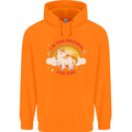 Unicorn Im Too Magical For You Mens 80% Cotton Hoodie Orange