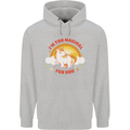 Unicorn Im Too Magical For You Mens 80% Cotton Hoodie Sports Grey
