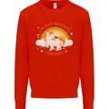 Unicorn Im Too Magical For You Mens Sweatshirt Jumper Bright Red