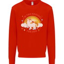 Unicorn Im Too Magical For You Mens Sweatshirt Jumper Bright Red