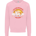 Unicorn Im Too Magical For You Mens Sweatshirt Jumper Light Pink