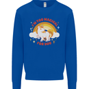 Unicorn Im Too Magical For You Mens Sweatshirt Jumper Royal Blue