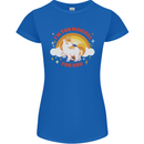 Unicorn Im Too Magical For You Womens Petite Cut T-Shirt Royal Blue