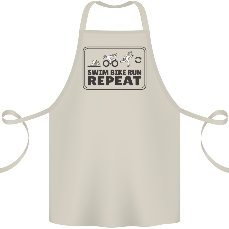 Unicorn Triathlon Running Swimming Cycling Cotton Apron 100% Organic Natural