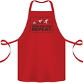 Unicorn Triathlon Running Swimming Cycling Cotton Apron 100% Organic Red