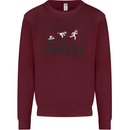 Unicorn Triathlon Running Swimming Cycling Kids Sweatshirt Jumper Maroon