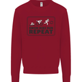 Unicorn Triathlon Running Swimming Cycling Kids Sweatshirt Jumper Red