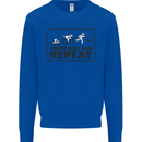 Unicorn Triathlon Running Swimming Cycling Kids Sweatshirt Jumper Royal Blue
