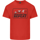 Unicorn Triathlon Running Swimming Cycling Kids T-Shirt Childrens Red